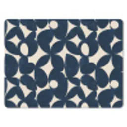 Modern - Geometrisch - Blauw muismat rubber klein 262 -3d