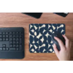 Modern - Geometrisch - Blauw muismat rubber klein 262 -toetsenbord