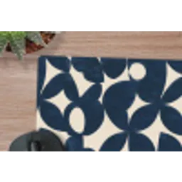 Modern - Geometrisch - Blauw muismat rubber klein 262 -closeup