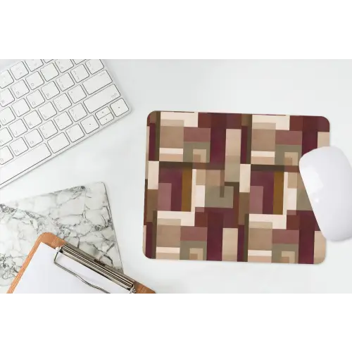 Modern - Geometrie - Kleurrijk muismat rubber klein 262 -witbureau
