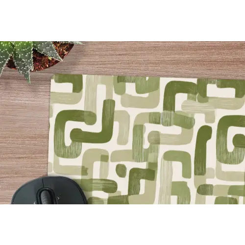 Modern - Grafisch - Groen muismat rubber klein 262 -closeup