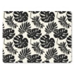 Modern - Monstera - Zwart muismat rubber klein 262 -3d
