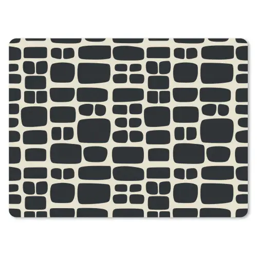 Modern - Organisch - Zwart muismat rubber klein 262 -3d