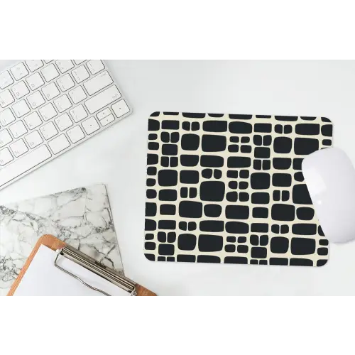 Modern - Organisch - Zwart muismat rubber klein 262 -witbureau