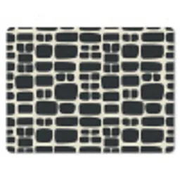 Modern - Organisch - Zwart muismat rubber klein 262 -3d