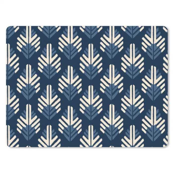 Modern - Patroon - Blauw muismat rubber klein 262 -3d