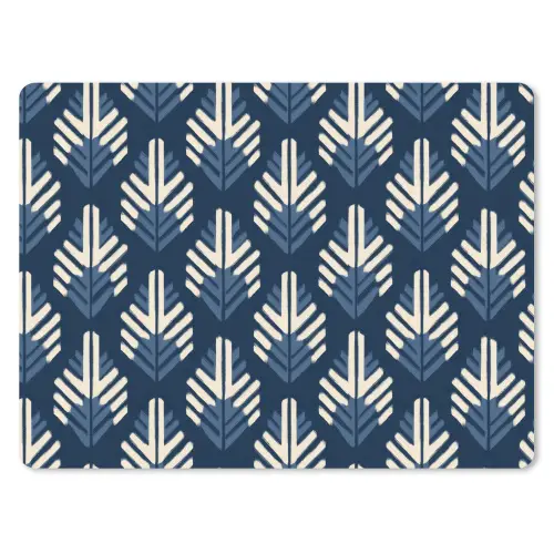 Modern - Patroon - Blauw muismat rubber klein 262 -3d