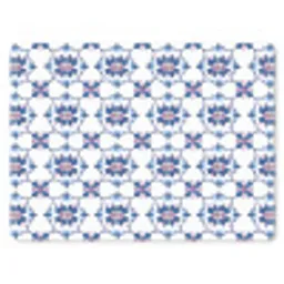 Modern - Patroon - Blauw - Roze muismat rubber klein 262 -3d