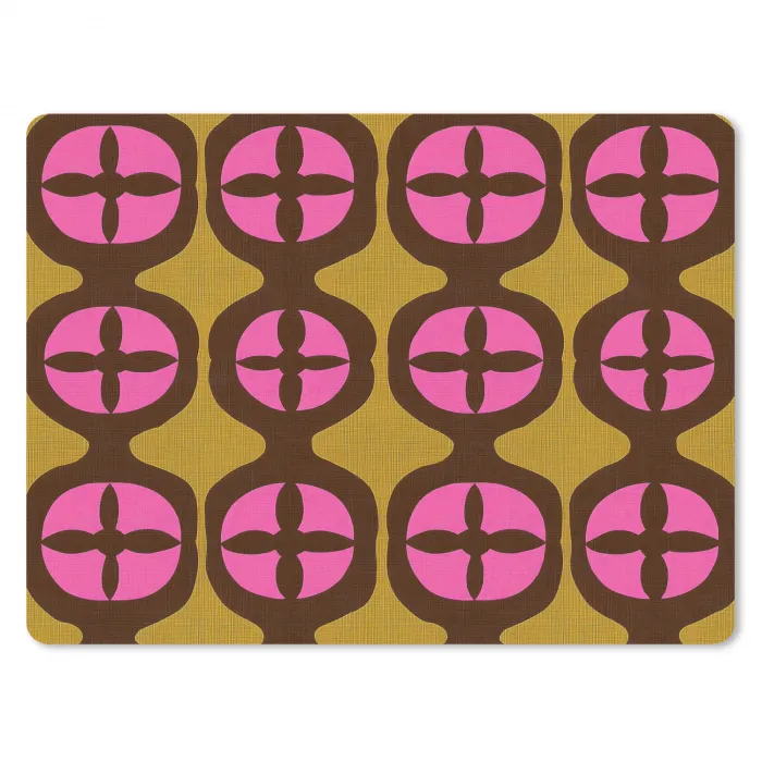 Modern - Patroon - Roze muismat rubber klein 262 -3d