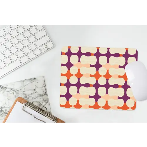 Modern - Patroon - Kleurrijk muismat rubber klein 262 -witbureau