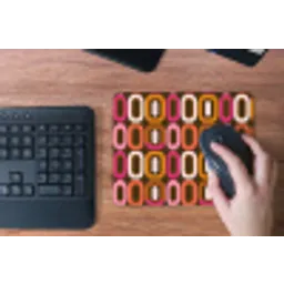 Modern - Retro - Kleurrijk muismat rubber klein 262 -toetsenbord