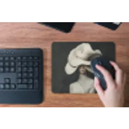 Modern - Vrouw - Hoed muismat rubber klein -toetsenbord