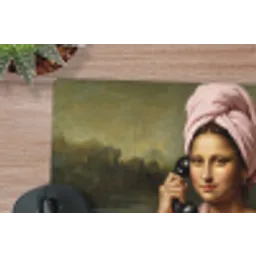 Mona - Klassiek - Roze muismat rubber klein -closeup