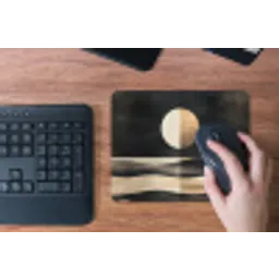 Maan - Cirkel - Goud muismat rubber klein -toetsenbord