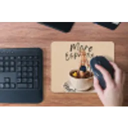 More espresso - Koffie - Eend muismat rubber klein -toetsenbord