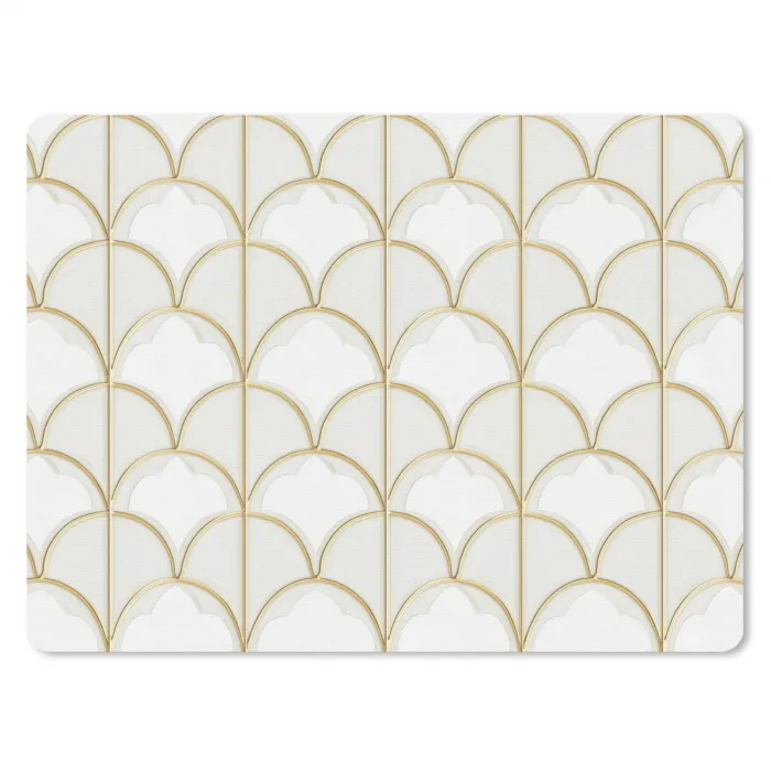 Mozaïek - Bogen - Goud muismat rubber klein 262 -3d