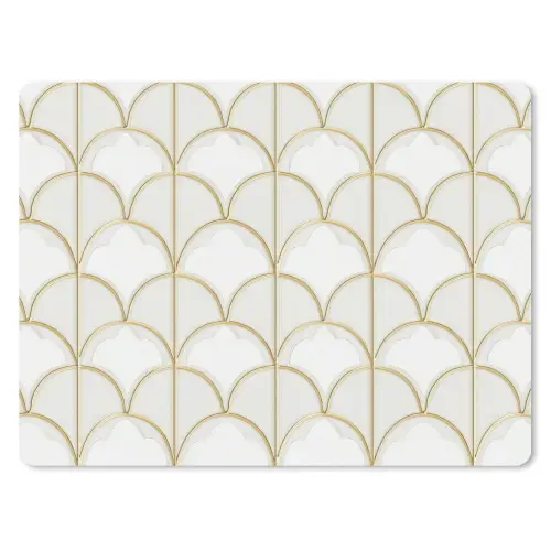 Mozaïek - Bogen - Goud muismat rubber klein 262 -3d