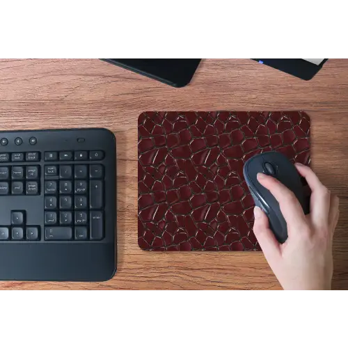 Mozaïek - Tegel - Bordeauxrood muismat rubber klein 262 -toetsenbord