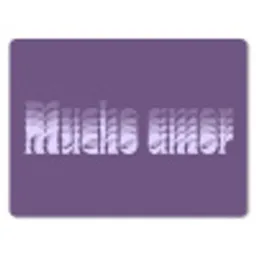 Mucho amor - Paars - Grafisch muismat rubber klein -3d