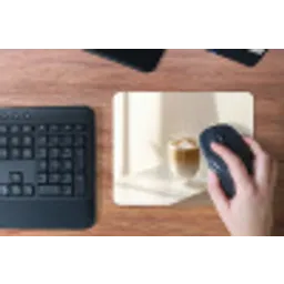 Mok - Latte - Minimalistisch - Schaduw muismat rubber klein -toetsenbord
