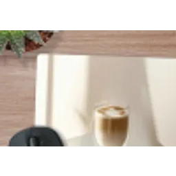 Mok - Latte - Minimalistisch - Schaduw muismat rubber klein -closeup