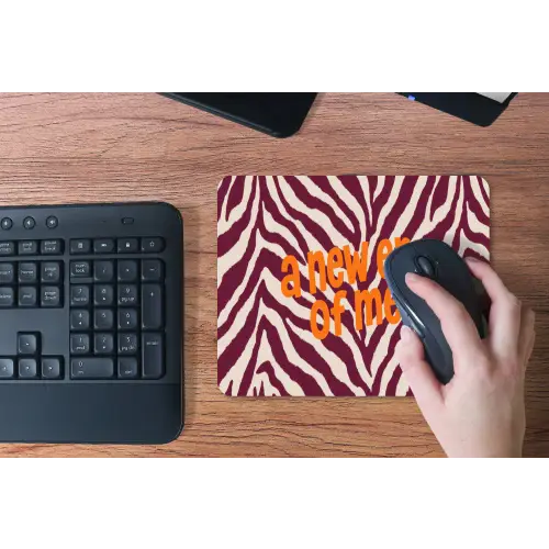 New era - Bordeaux - Zebraprint muismat rubber klein -toetsenbord