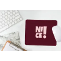 Nice - Uitroepteken - Rood muismat rubber klein -witbureau