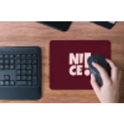 Nice - Uitroepteken - Rood muismat rubber klein -toetsenbord