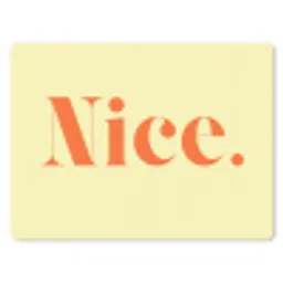 Nice - Oranje - Geel - Minimalistisch muismat rubber klein -3d