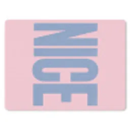 Nice - Paars - Roze muismat rubber klein -3d