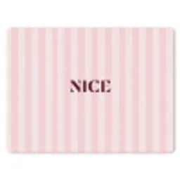 Nice - Strepen - Roze muismat rubber klein -3d