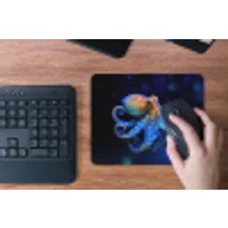 Octopus - Stippen - Blauw - Zee muismat rubber klein -toetsenbord