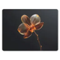 Orchidee - Doorzichtig - Bloem muismat rubber klein -3d