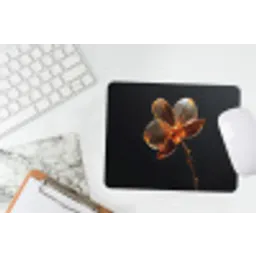 Orchidee - Doorzichtig - Bloem muismat rubber klein -witbureau