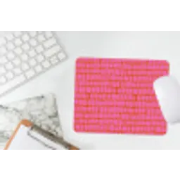 Organisch - Raster - Roze muismat rubber klein 262 -witbureau