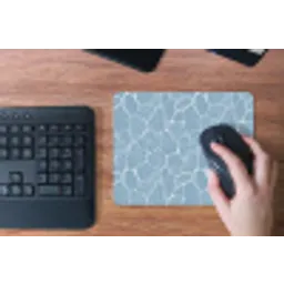 Organisch - Patroon - Blauw muismat rubber klein 262 -toetsenbord
