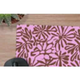 Organisch - Patroon - Roze muismat rubber klein 262 -closeup
