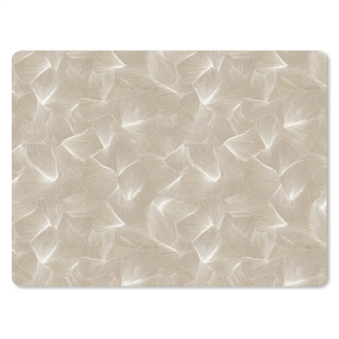Organisch - Textuur - Beige muismat rubber klein 262 -3d