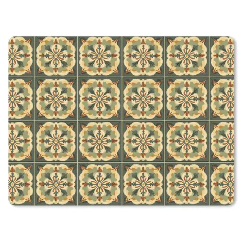 Ornament - Patroon - Groen muismat rubber klein 262 -3d