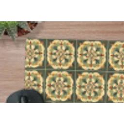 Ornament - Patroon - Groen muismat rubber klein 262 -closeup