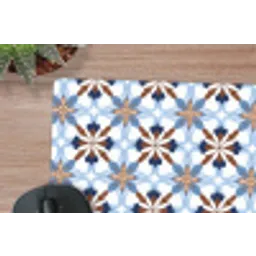 Ornament - Tegel - Kleurrijk muismat rubber klein 262 -closeup