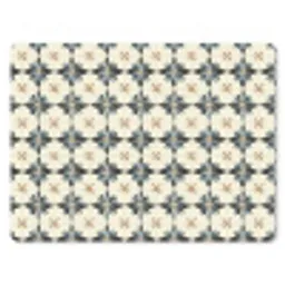 Sierlijk - Ornament - Blauw muismat rubber klein 262 -3d