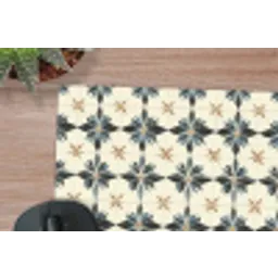 Sierlijk - Ornament - Blauw muismat rubber klein 262 -closeup