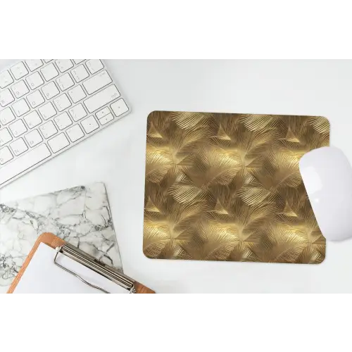 Palm - Waaier - Goud muismat rubber klein 262 -witbureau