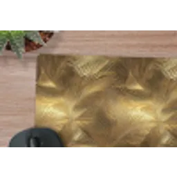 Palm - Waaier - Goud muismat rubber klein 262 -closeup