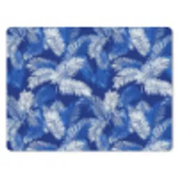 Palmblad - Patroon - Blauw muismat rubber klein 262 -3d