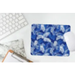 Palmblad - Patroon - Blauw muismat rubber klein 262 -witbureau