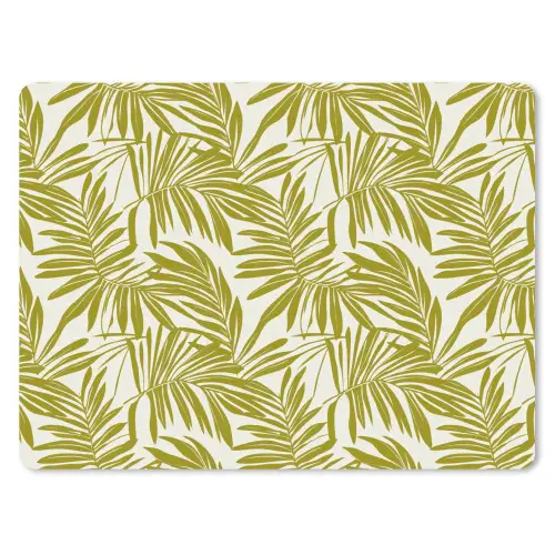 Palmblad - Patroon - Groen muismat rubber klein 262 -3d