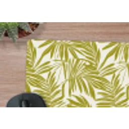 Palmblad - Patroon - Groen muismat rubber klein 262 -closeup