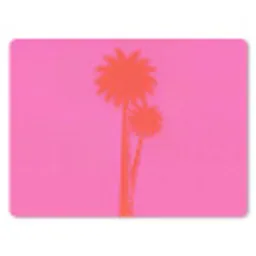 Palmbomen - Modern - Roze muismat rubber klein -3d